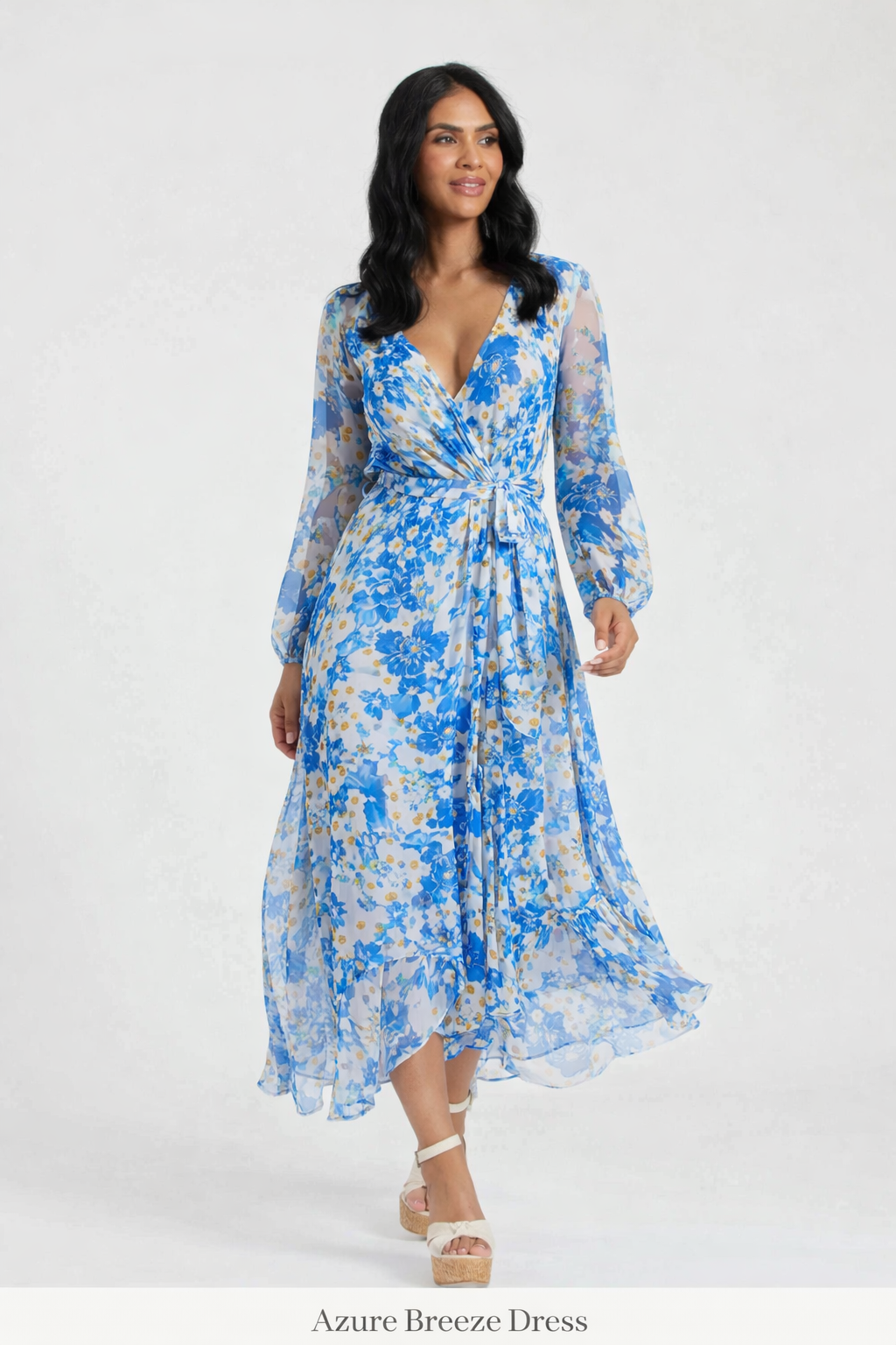 Luna Blossom Dress – Élégance Florale Intemporelle
