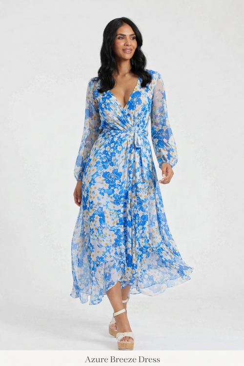 Luna Blossom Dress – Élégance Florale Intemporelle